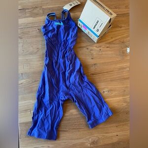 arena Women's Racing Kneeskin Swimsuit - Blue